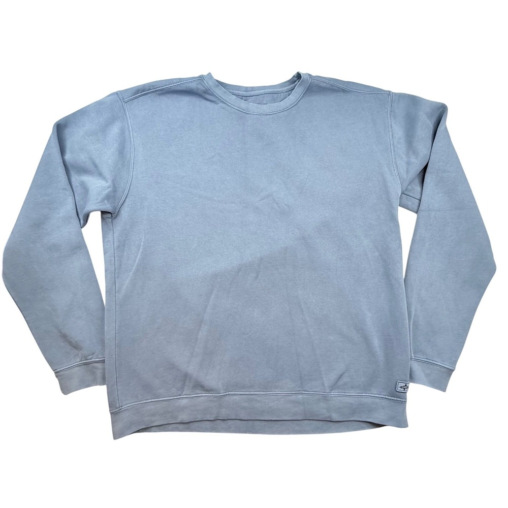 Shark Tee The Perfect Sweatshirt Mens 2XL Large‎ Blue Shark Embroidered Crewneck